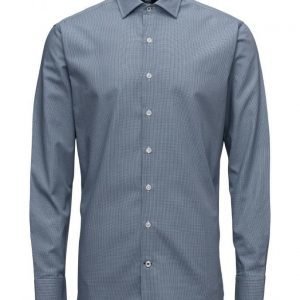 Mango Man Slim-Fit Micro-Houndstooth Tailored Shirt