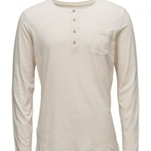 Mango Man Slub-Cotton Henley T-Shirt pitkähihainen t-paita
