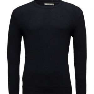 Mango Man Textured Cotton Sweater pyöreäaukkoinen neule