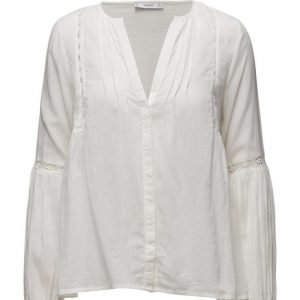 Mango Openwork Trim Blouse pitkähihainen pusero