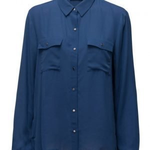 Mango Pockets Flowy Shirt pitkähihainen pusero