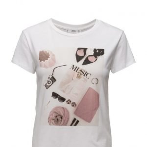 Mango Printed Cotton-Blend T-Shirt