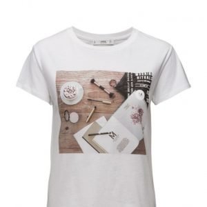 Mango Printed Cotton-Blend T-Shirt