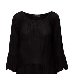 Mango Ruffled Blouse pitkähihainen pusero