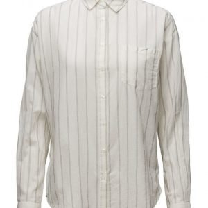 Mango Striped Cotton Blouse pitkähihainen paita