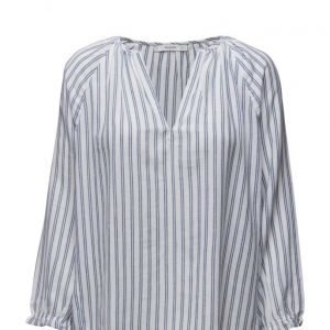 Mango Striped Cotton Blouse pitkähihainen pusero