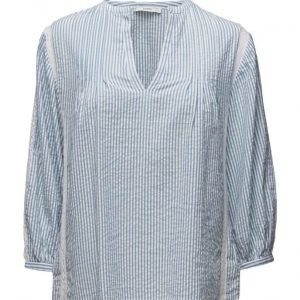 Mango Striped Cotton Blouse pitkähihainen pusero