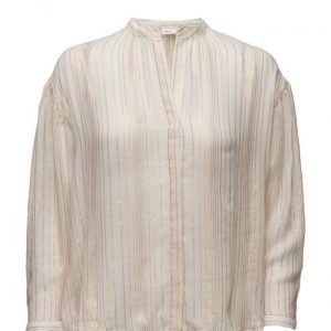 Mango Striped Cotton Blouse pitkähihainen pusero