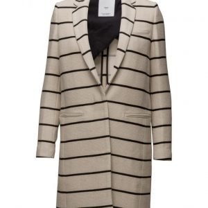 Mango Striped Cotton Coat kevyt päällystakki