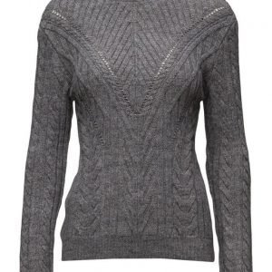 Mango Textured Panel Sweater neulepusero