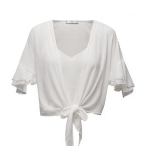 Mango Wrap Blouse lyhythihainen pusero