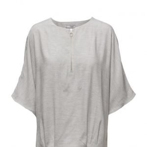 Mango Zipped Blouse lyhythihainen pusero