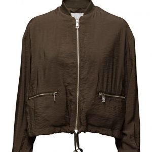 Mango Zipped Bomber Jacket bomber takki