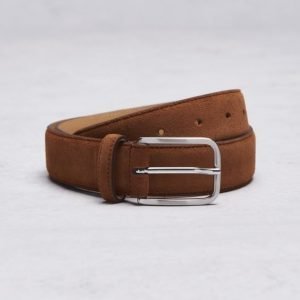 Marccetti Dino Suede Belt Brown