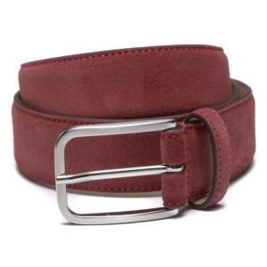 Marccetti Dino Suede Belt Red