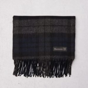 Marccetti Stefano Checked Scarf Black/Grey