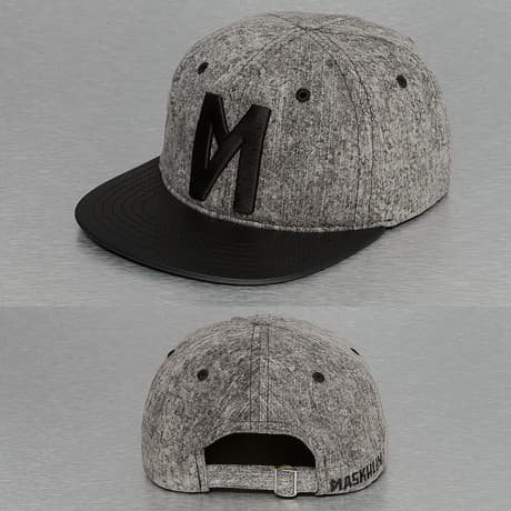 Maskulin Snapback Lippis Musta