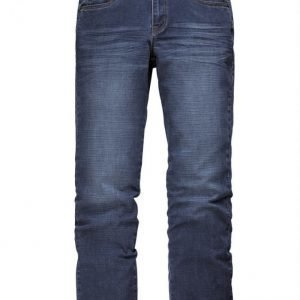 Men Plus Housut Dark Blue Washed