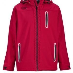 Men Plus Softshell Takki Punainen