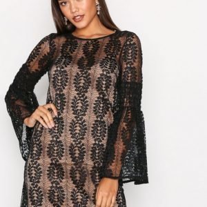 Michael Kors Bell Sleeve Lace Dress Loose Fit Mekko Black