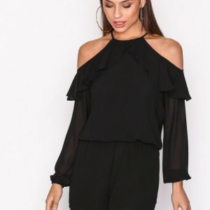 Michael Kors Cold Shoulder R Playsuit Loose Fit Mekko Black