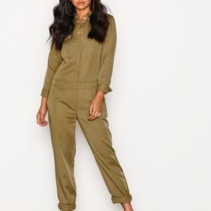 Michael Kors Relaxed Jumpsuit Green