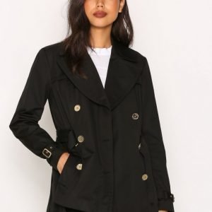 Michael Kors Short Pleated Trench Trenssitakki Black