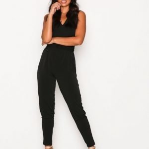 Michael Kors Waist Wrap Jumpsuit Black