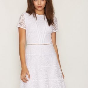 Michael Kors Yala Lace Dress Skater Mekko White