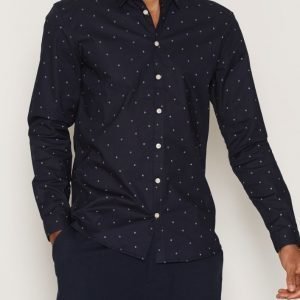 Minimum Brookman Shirt Kauluspaita Dark Navy