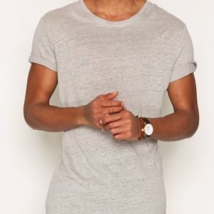 Minimum Declan T-shirt T-paita Light Grey Melange