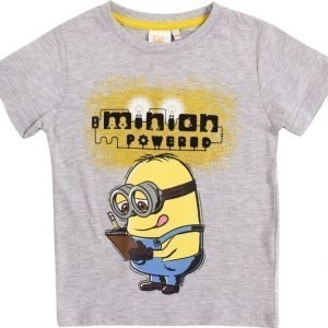 Minions Despicable me T-paita Melange grey