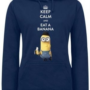 Minions Keep Calm And Eat A Banana Naisten Huppari