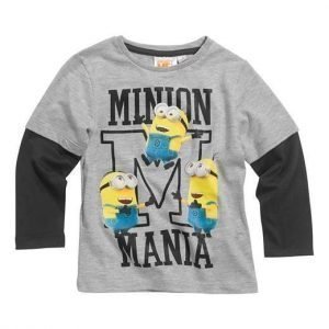 Minions T-paita Mel. vaaleanharmaa