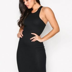 Missguided Bodycon Midi Dress Kotelomekko Black