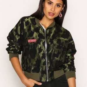 Missguided Jacquard Bomber Jacket Takki Camo