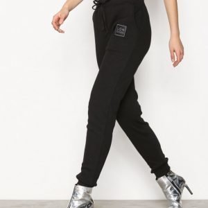 Missguided Londunn Cuff Hem Ribbed Joggers Housut Black