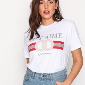 Missguided Oversized T-Shirt T-Paita White