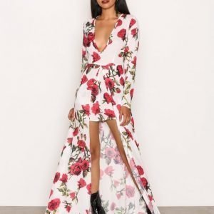 Missguided Rose Floral Jumpsuit Print