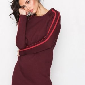 Missguided Sport Sweater Dress Loose Fit Mekko Burgundy