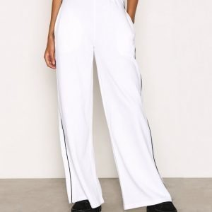 Missguided Wide Leg Sweat Pant Housut White