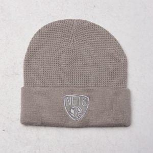 Mitchell & Ness Brooklyn Nets Cuff Knit Grey