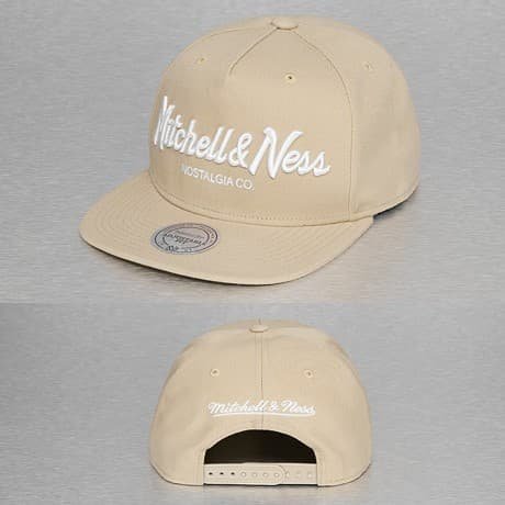 Mitchell & Ness Snapback Lippis Beige