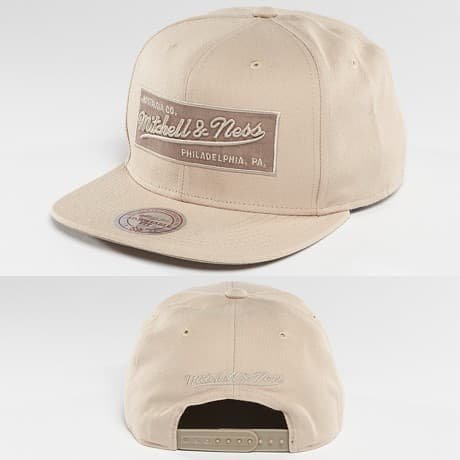 Mitchell & Ness Snapback Lippis Beige