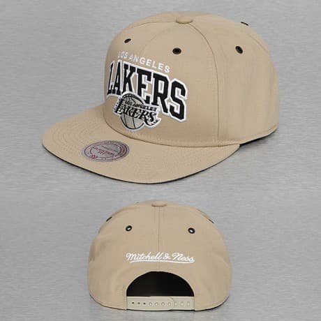 Mitchell & Ness Snapback Lippis Beige