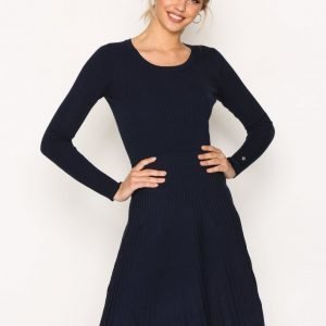 Morris Alexandrine Knit Dress Pitkähihainen Mekko Navy