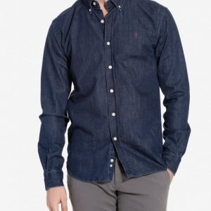 Morris Cary Grant Denim Shirt Kauluspaita Sininen