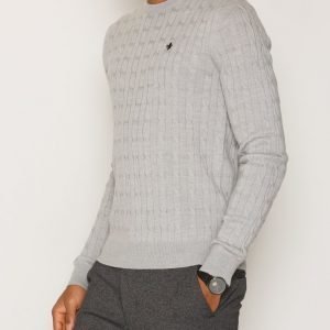 Morris Dougall Merino Cable Pusero Grey