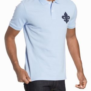 Morris Logo Piqué Pikeepaita Light Blue