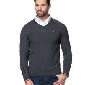 Morris Merino V-Neck 95 Grey